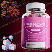 60 Count Hair Vitamin Gummies Support Healthy Growth of Hair and Nails for Women & Men Contain 5000mcg Biotin and MultiVitamin