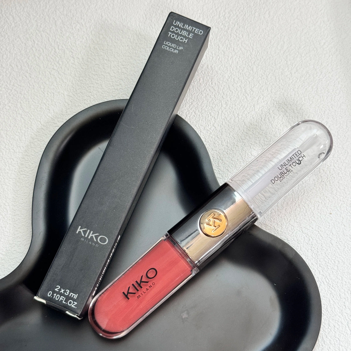 Kiko Double Headed Lipstick Transparent Mirror Non Fading Non Stick Cup Lip Gloss Milk Tea Bean Paste Naked Nature Lip Makeup