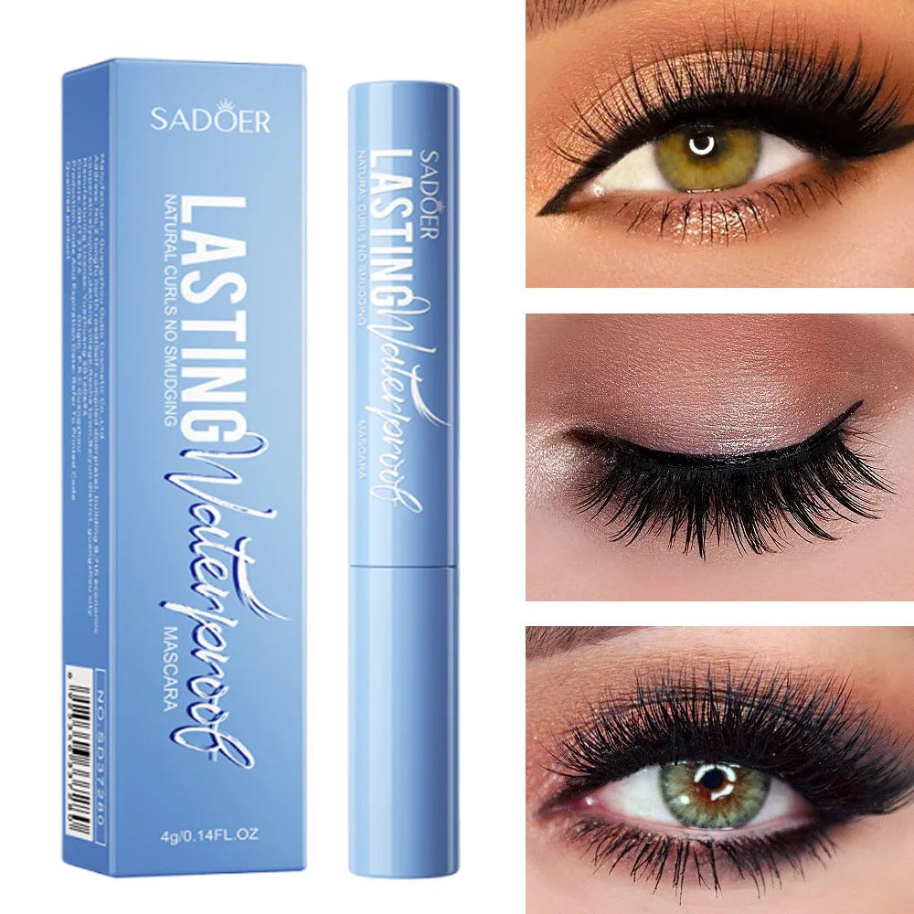 5D Waterproof Mascara Lengthening Eyelashes Women's Make-up Waterproof Mascara Black Silk Fibre Mascara Korean Cosmetics New