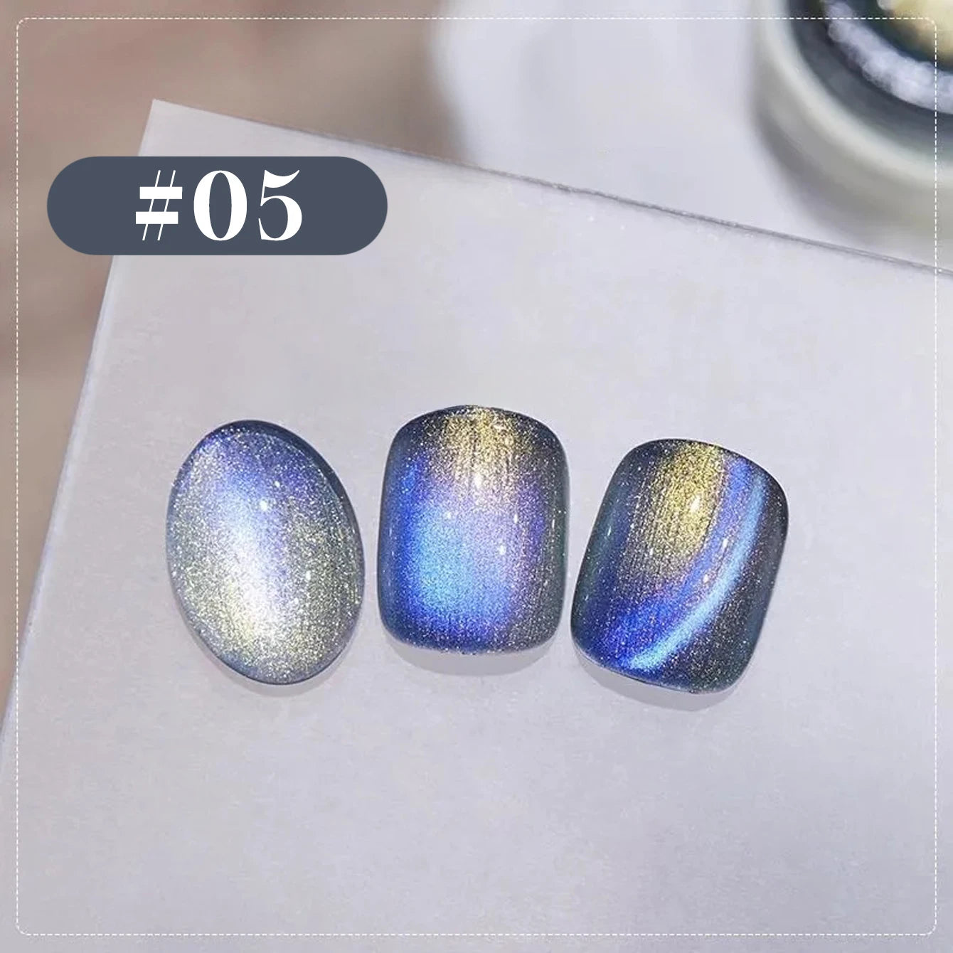 MIANEL 12ML Summer Nails Northern Lights Glass Bead Magnet Cat Eye Gel Nail Polish Nail Art Blue Nails Pink Nails 1-6pcs