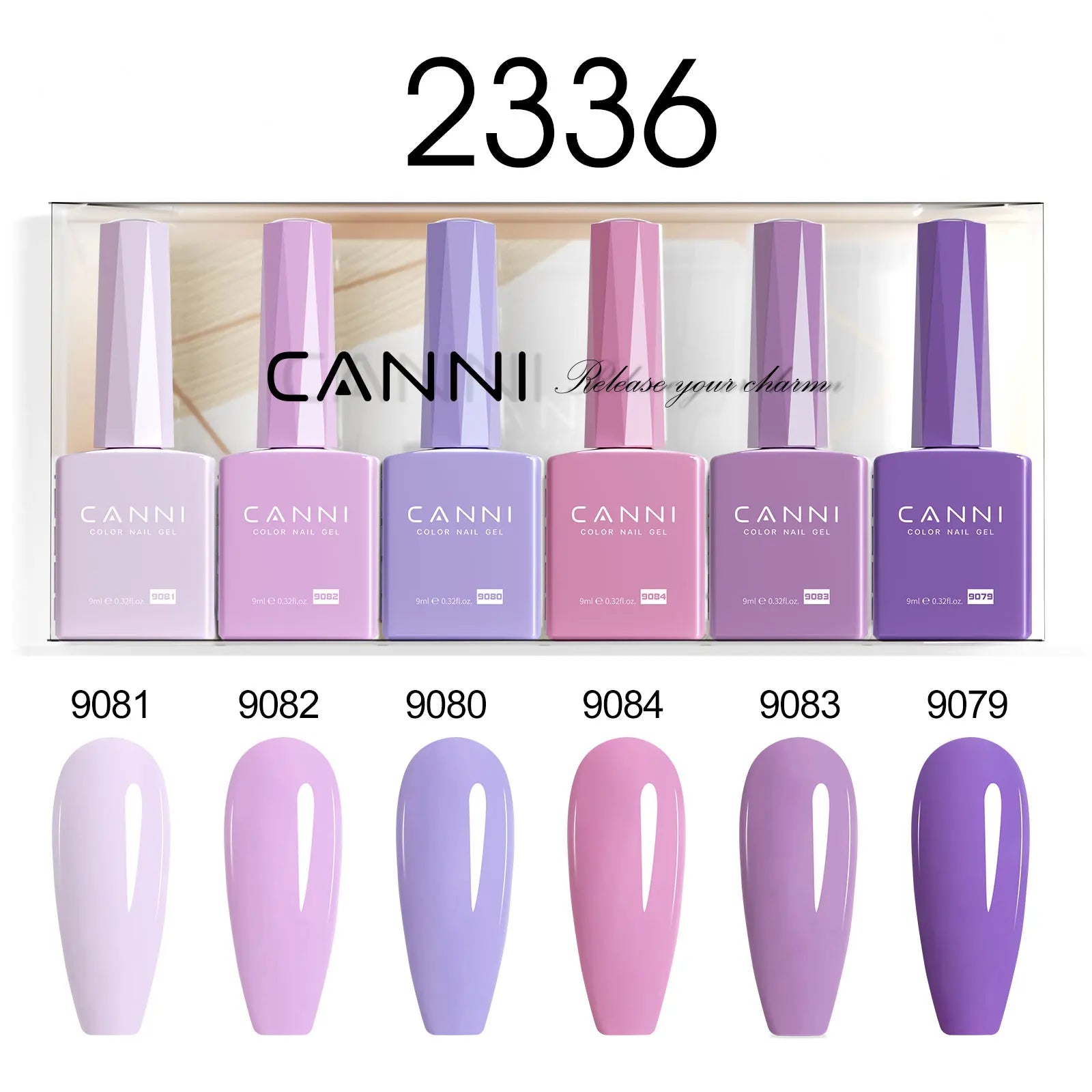 6pcs*9ml HEMA TPO FREE Nail Gel Polish CANNI Semi Permanent Jelly Pink Nude Color Gel Varnish Great Coverage UV LED Lacquer