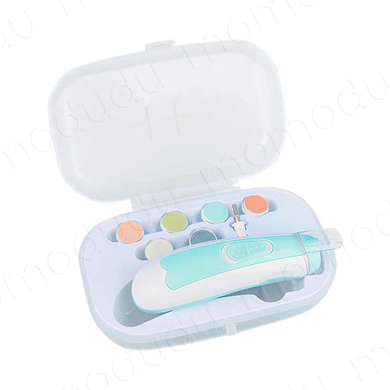 Professional Baby Electric Nail Trimmer Set, 4-Speed with LED Light & Low Noise for Safe, Not To Hurt Baby Hands
