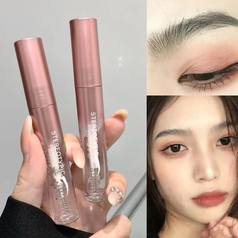 Eyebrow Styling Gel Transparent Liquid Pomade Eyebrow Styling Soap Wax Fixer with Brush for Eyebrows Cosmetic Makeup Eyebrow Gel
