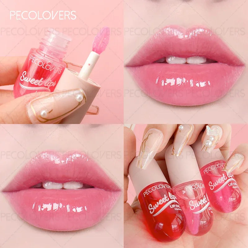 Jelly Moisturizing Lip Ink Gloss Labial Lips Lipstick Bright Oil Balm Clear Lip Plumper Serum Tint Lips Care Makeup Cosmetic