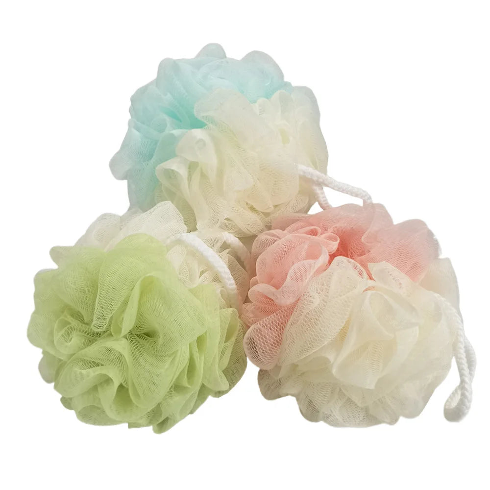 Soft Shower Mesh Foaming Sponge Body Scrub Exfoliating Back Brush Skin Cleaner Bath Bubble Ball Skin Care Bathing Accessories