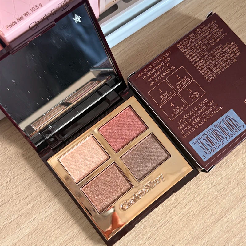 2026 CT Lip Gloss Collagen Lipstick Hydrating Soft Fluffy Head Blush Highlighter Concealer Eyeshadow Palette Fine Powder Texture