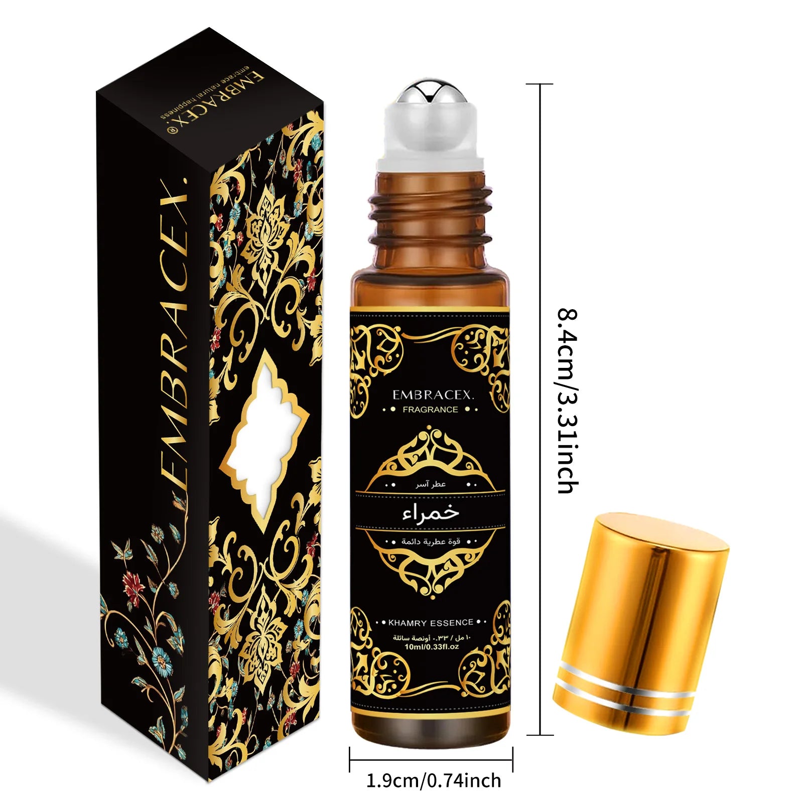 10ml Khamry Essence Roller Essential Oil خمراء Perfume Oil Skincare Face Oil Humidifier Eid al-Fitr Gift Long lasting Scent