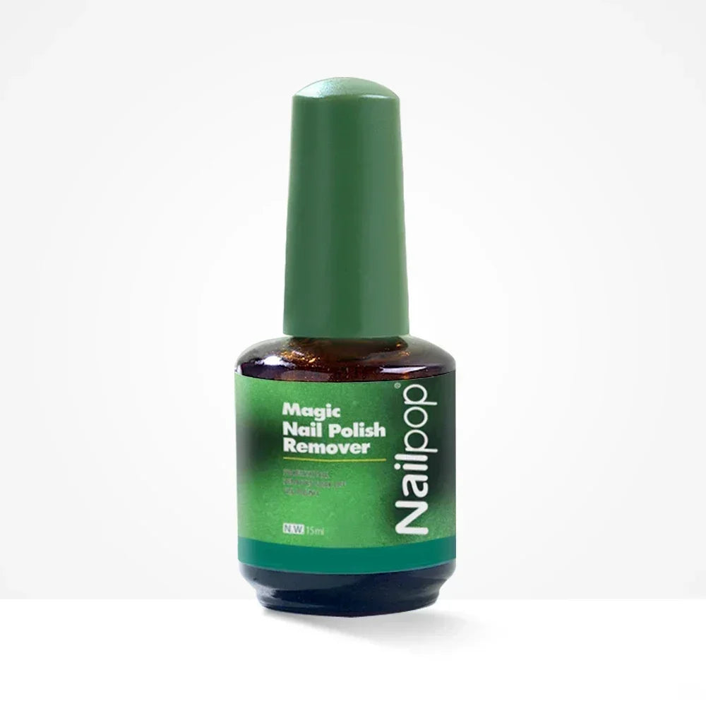 NAILPOP 15ml Magic Gel Polish Remover 3-5 Mins Fast Remove Varnish Soak Off UV LED Cleaner Top Coat Function Gel Remove Tool