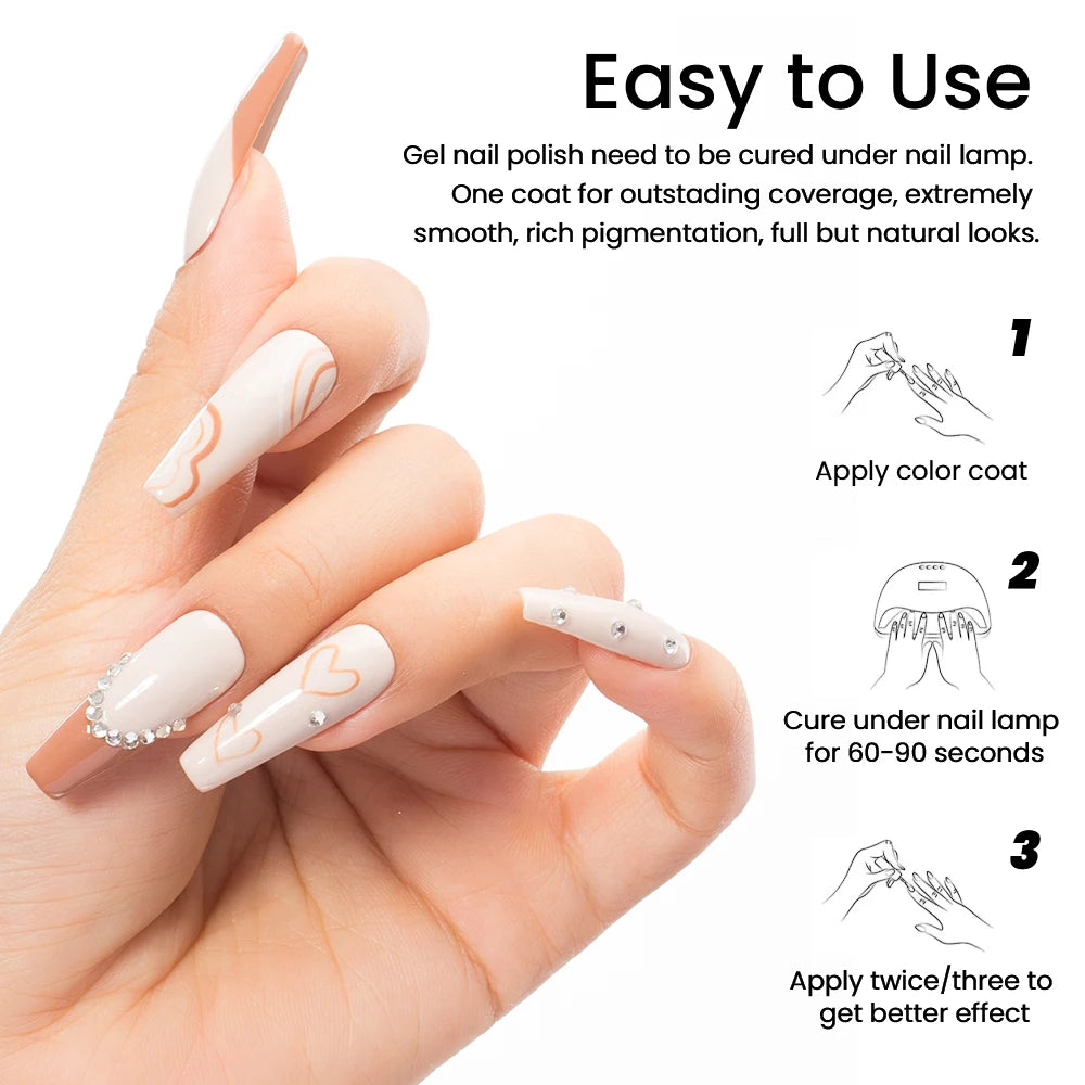 MAYCHAO 12ml Gel Nail Polish Set Professional Salon Nail Art Gels Varnish UV LED Semi Permanent Nail Lacquer Nail Supplies