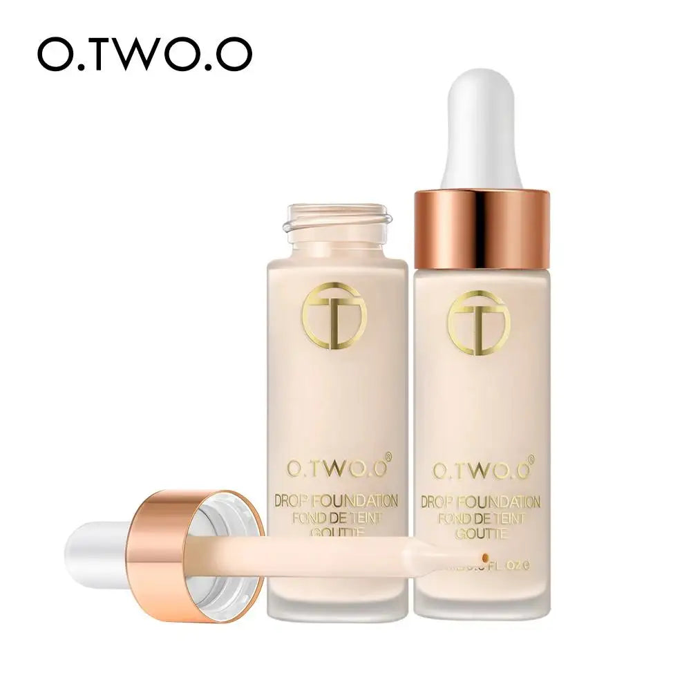 Natural Finish Liquid Foundation Full Coverage Makeup Base Oil Free BB Cream Long Lasting Face Concealer Cosmetics