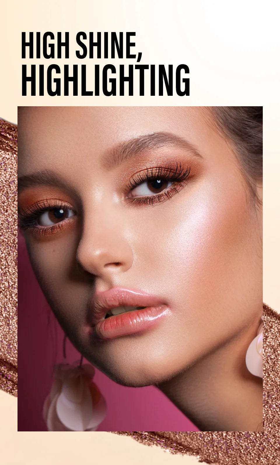 Multi Color Matte Pearlescent Eye Shadow Stick, Eyeliner Pen And High Light Pen, Smooth And Natural Color