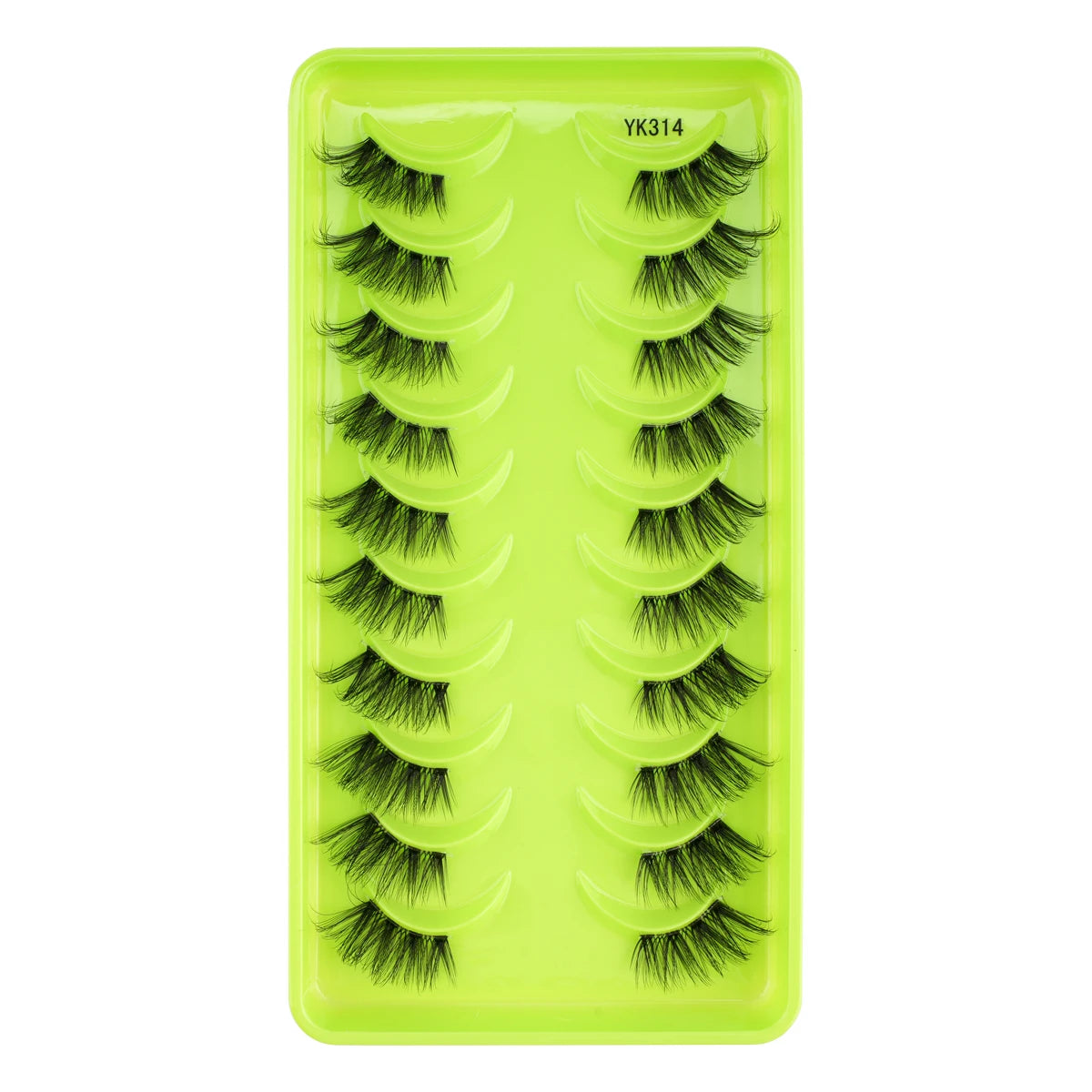 New Half Eyelashes 3/10 Pairs Half Lashes Natural 3D Cat Eye Lashes Clear Stem False Eyelash Extension Makeup Faux Cils Maquiage