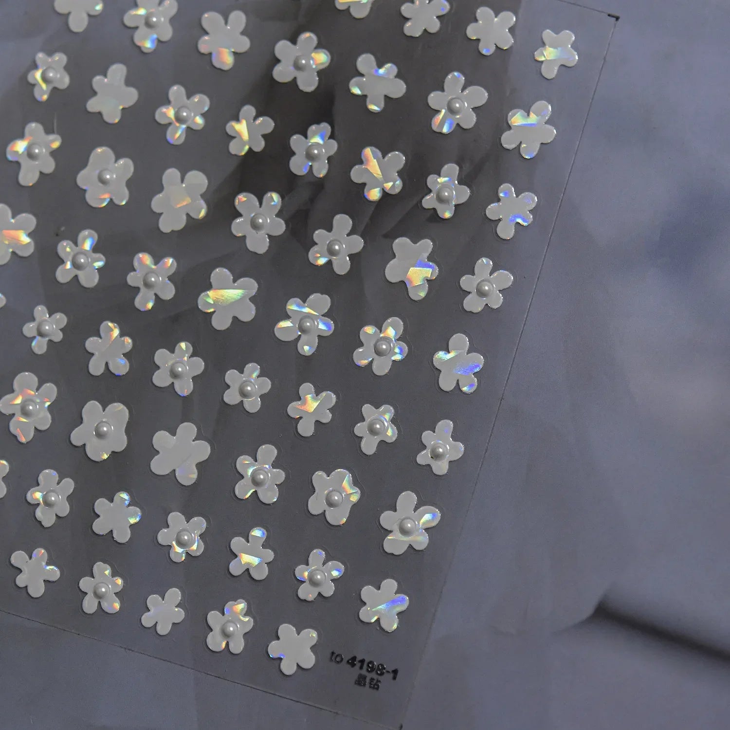 5D Jelly Flower Nail Stickers Delicate Petal Blossom Shiny Like Translucent Floral Self Adhesive Decoration Manicure Decal DIY