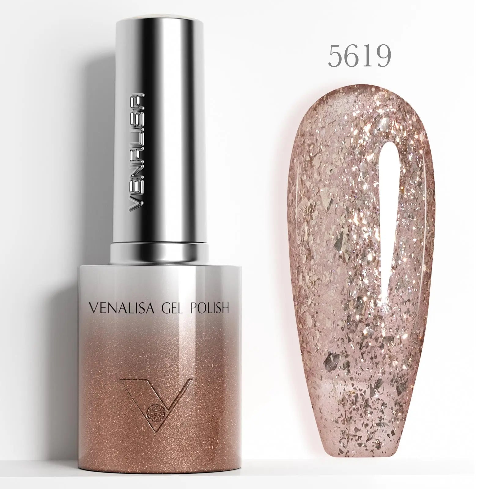VENALISA 60 Colors TPO/HEMA FREE Glitter Gel Cat Eye Gel Nail Polish UV/LED Soak-Off Gel Polish Manicure DIY Nail Art Christmas