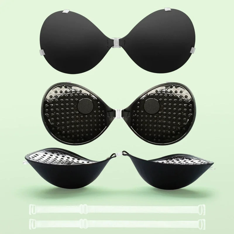 5CM Nipple Tape Chest Sticker Reusable Invisible Adhesive Strapless Bra Thickened Silicone Bra Lift Breast Nipple Cover