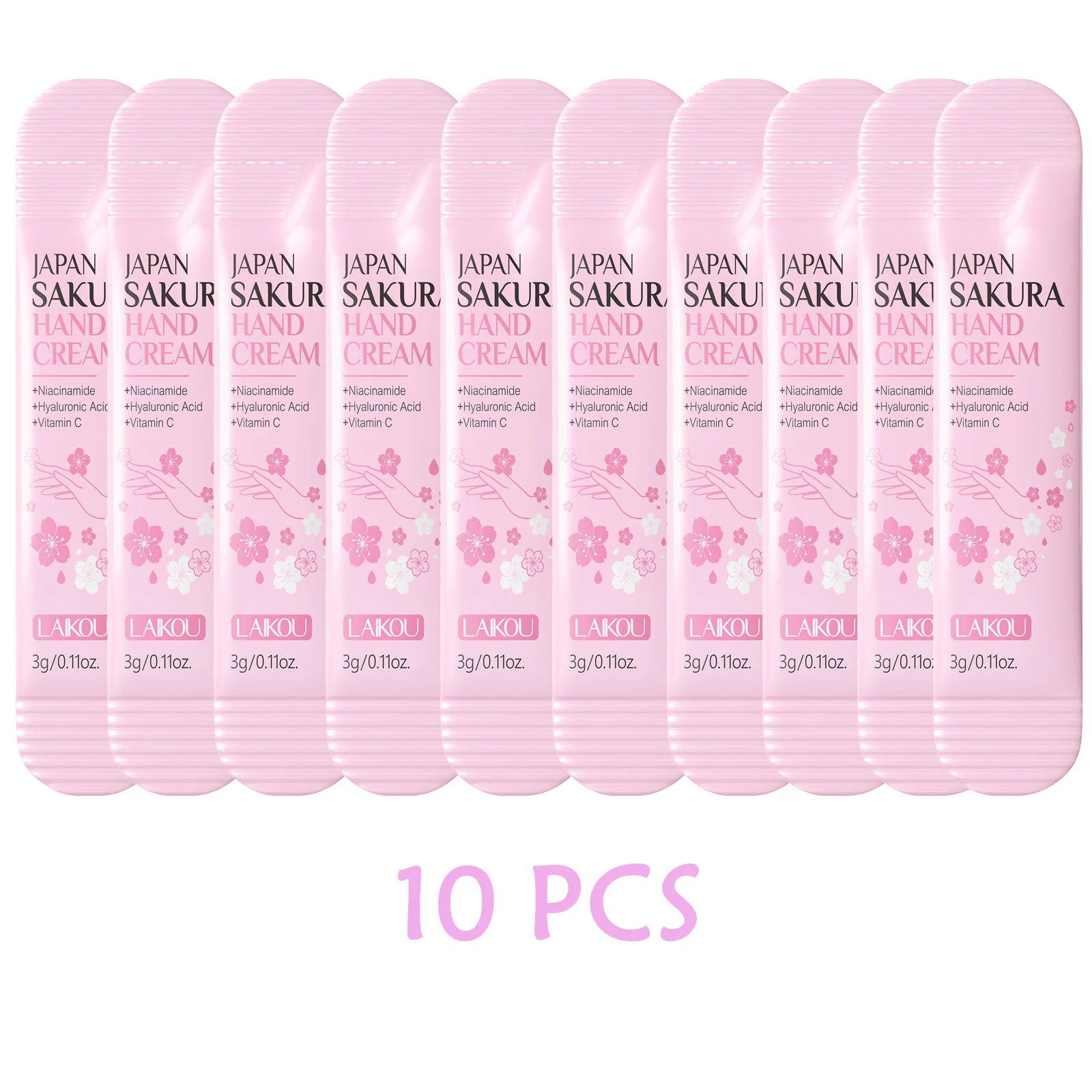 LAIKOU Sakura Hand Cream Moisturizing Nourishing Brightening Hydrating Hand lotion Creams Intensive Repair Hand Balm Travel Suit