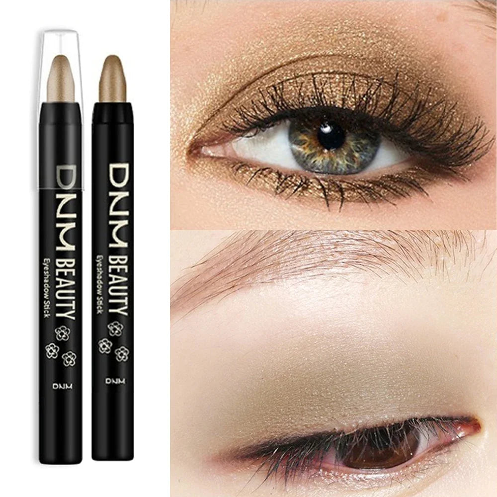 16Colors Shimmer Eyeshadow Stick Pearlescent Waterproof Eyeliner Silkworm Pen Glitter Long Lasting Highlighter Bling Eyes Makeup