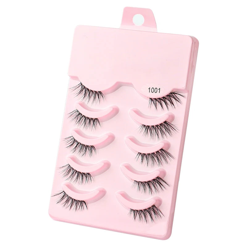 3/5 Pairs 3D Faux Mink Hair Soft Eyelashes Natural Thick Long False Eyelashes Dramatic Fake Lashes Handmade Eyelashes Faux Cils