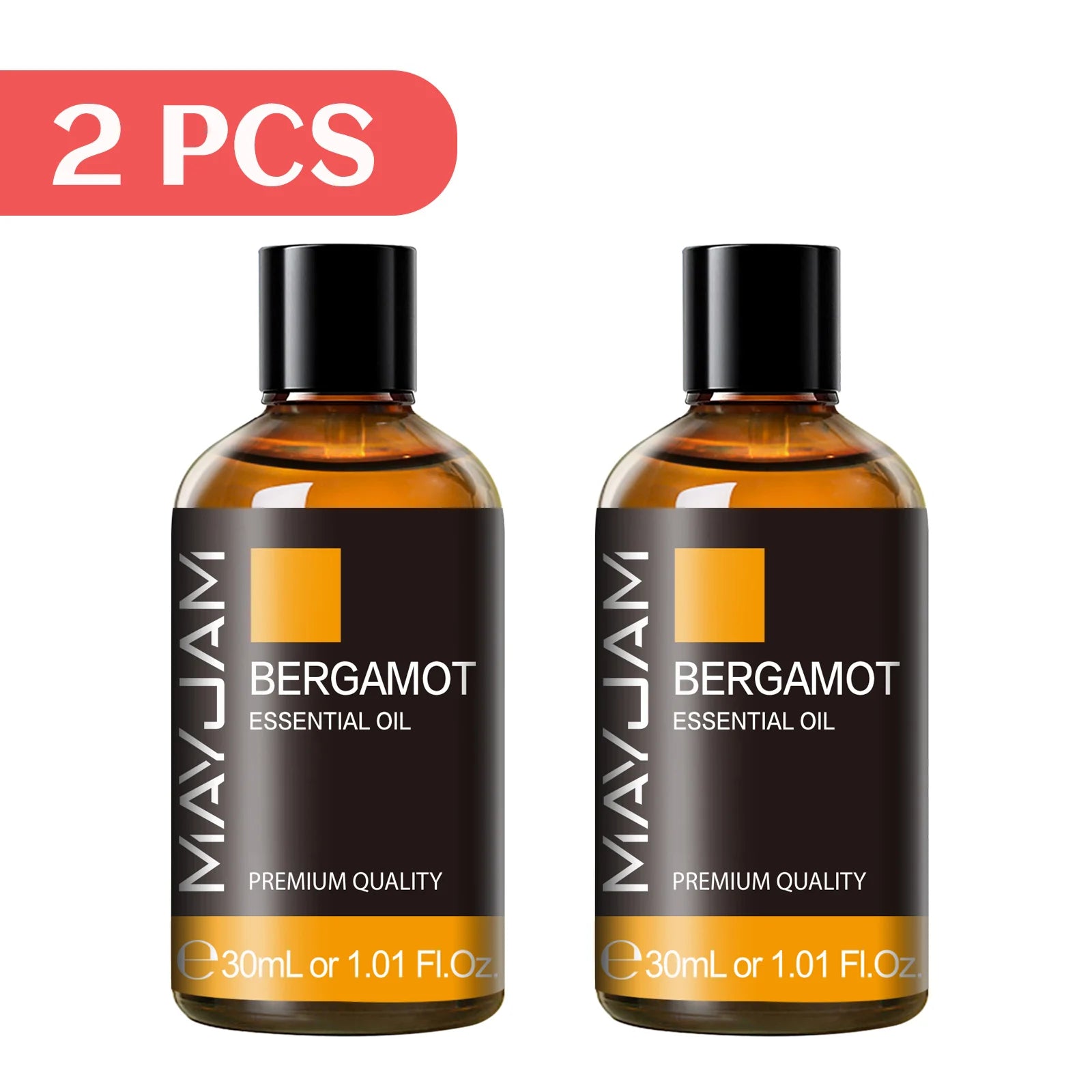 MAYJAM 2 Bottles Essential Oils 30ml Lavender Bergamot Vanilla Peppermint Scents for Diffuser Aromatherapy Candles Soap Making