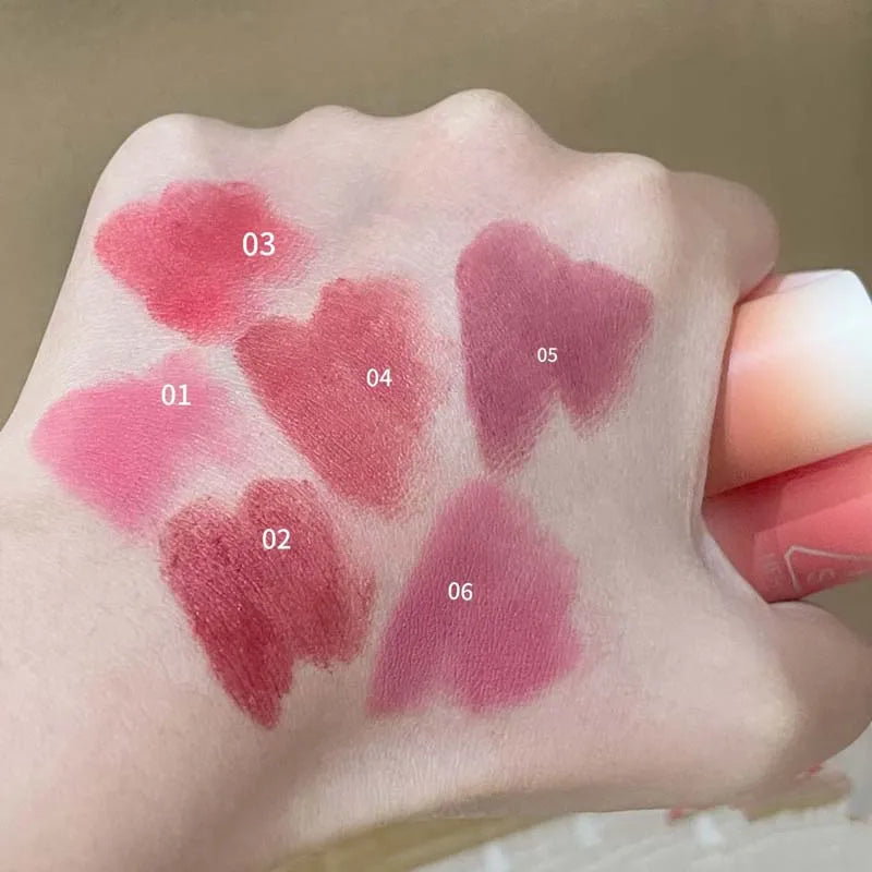 HERORANGE Yarn Felt Velvet Fog Matte Lipstick Fog Face Velvet Color Holding Makeup Lifting Color Whitening Lipstick