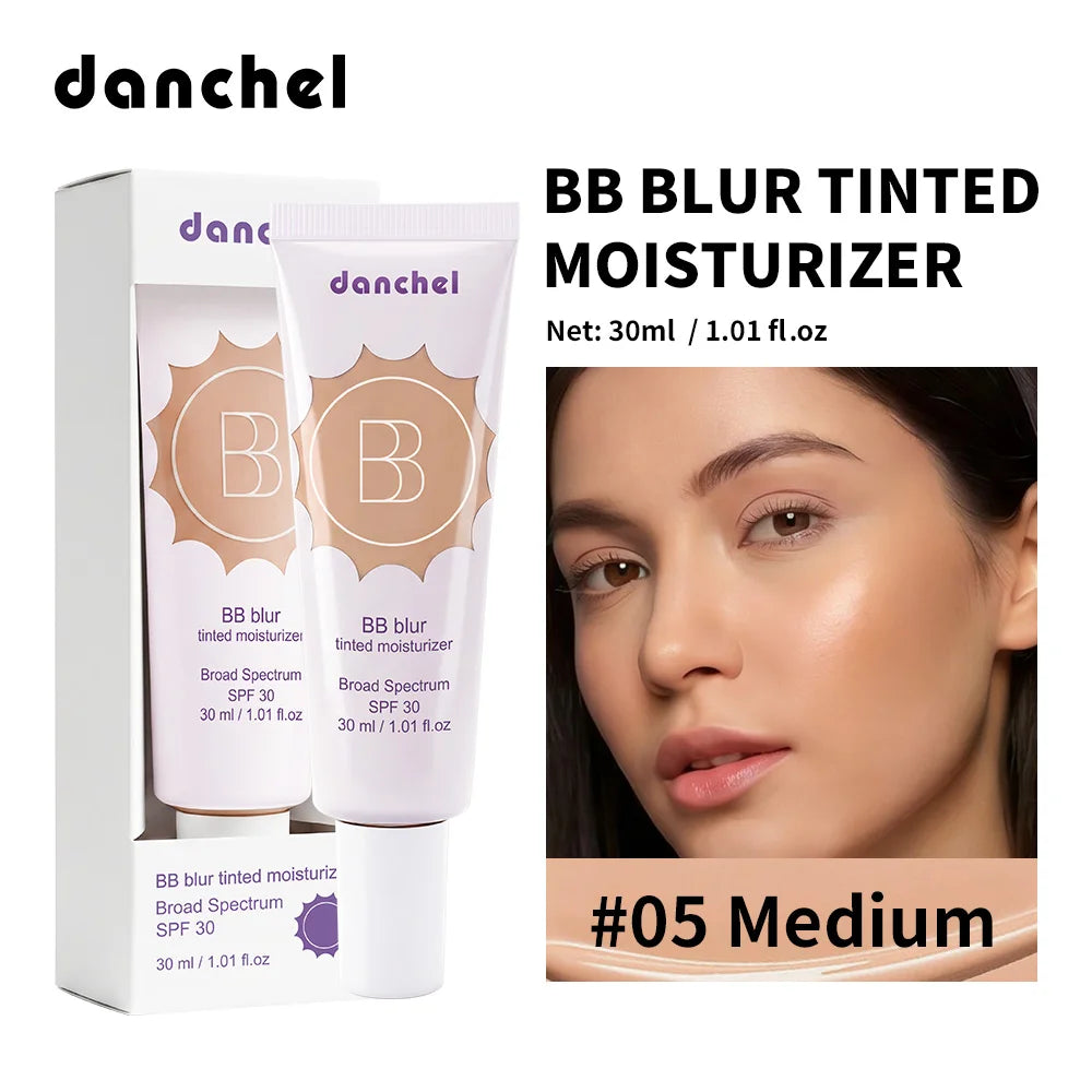 Matte Tinted Moisturizer BB Cream Long-Lasting Smooth Foundation Base Medium Coverage Blur Pores Even Skin Tone Non-greasy Makeu