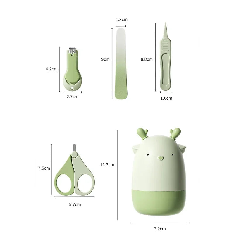 Newborn Safety Scissors Anti-Clip Nail Clippers Baby Nail Trimmer Baby Nail Scissor Baby Nail Care Tool Set New Little Dee