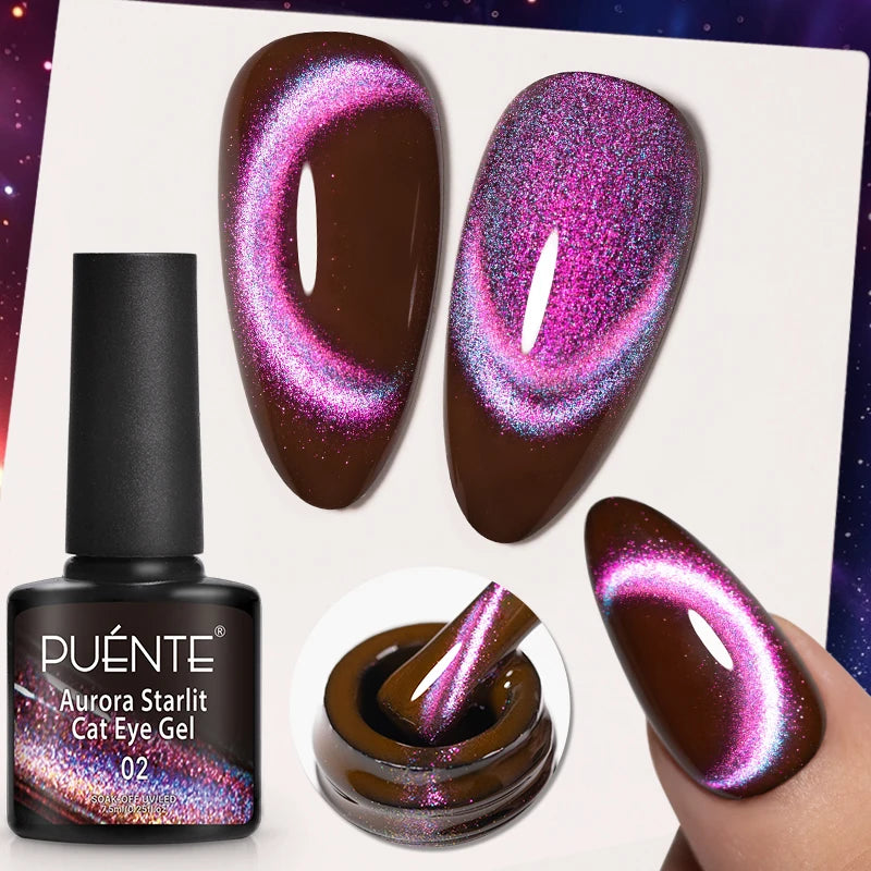 PUENTE 5ml Flower Fairy Gel Nail Polish Pink Blue Purple Natural Dried Flowers Gel For Nail Art Soak Off UV Varnish For Manicure