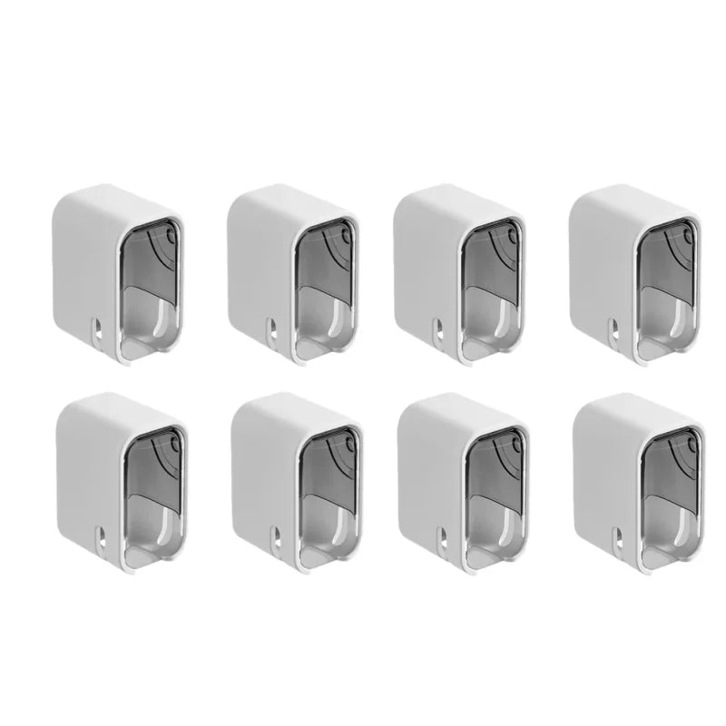 2/3/4PCS Toothbrush Holder Wall-mounted Punch-free Toothbrush Rack Dustproof Bathroom Electric Toothbrush Organizer