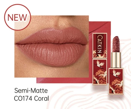 CATKIN Makeup Velvet Matte Lipstick, Hydrating Long‑Lasting Creamy Smooth, for Halloween Cosplay & Party Lip Looks