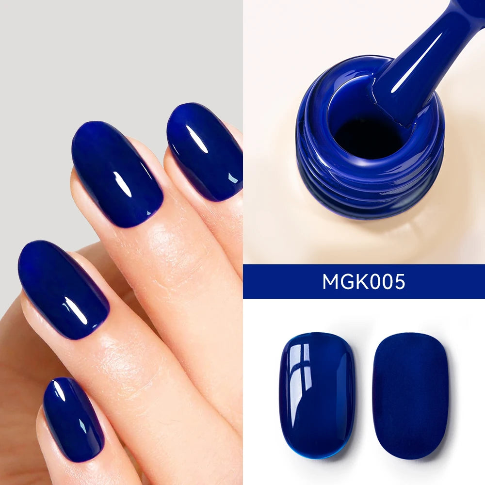MAYCHAO Cherry Red Gel Nail Polish 12ml Glossy Semi Permanent Soak Off UV LED Frosted Gel Nails Base Painting Varnish