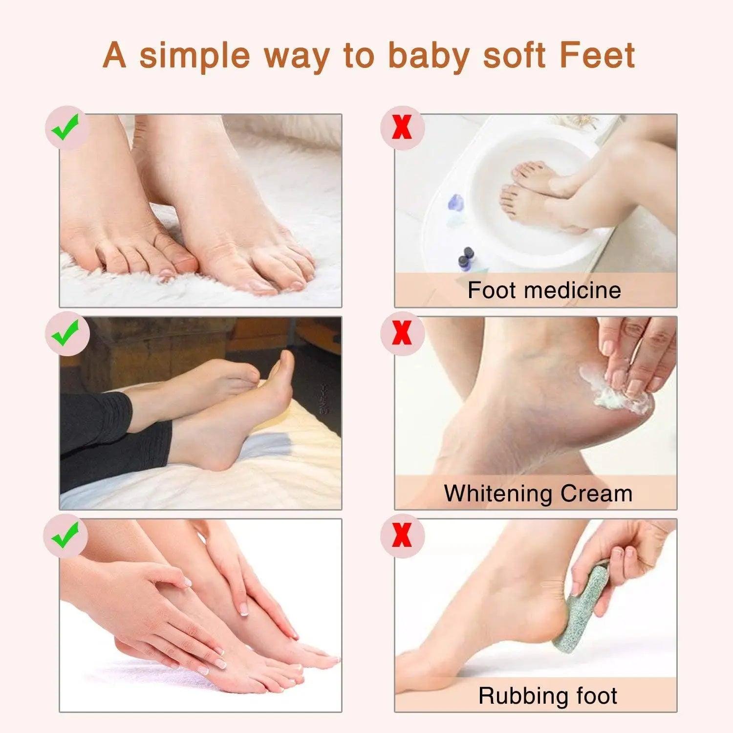 2 Pack Foot Peel Mask Exfoliator Peel Off Calluses Dead Skin Callus Remover Baby Soft Smooth Touch Feet Men Women