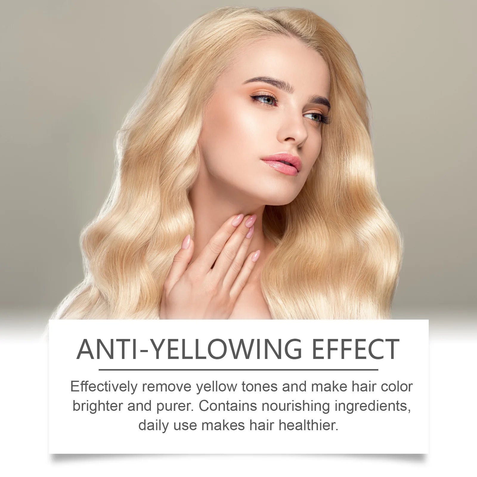 EELHOE Purple Shampoo for Blonde Hair Color Fix Fading Yellow Remedy for Gray Hair Cover After Professional Hair Bleach Shampoo