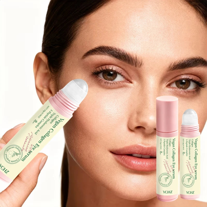 6-in-1 Collagen Peptide Eye Serum – Quick-Absorbing, Non-Greasy Formula for Hydration, Smoother-Looking Skin, Dark Circles & Fine Line Care