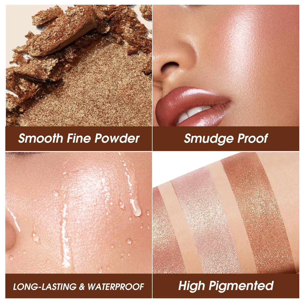 Highlighting and Contouring Palette 5 Colours All-in-One Makeup Palette Stereoscopic Natural Highlighting Makeup Palette