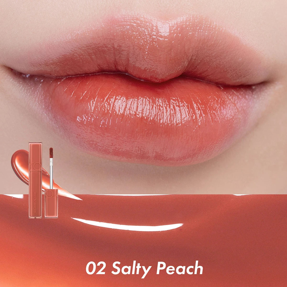 rom&nd DEWYFUL WATER TINT,Lightweight Hydrating,Sheer Glossy,Lip Gloss,Luxury Makeup,Korean Cosmetic,K-Beauty,Korean Makeup