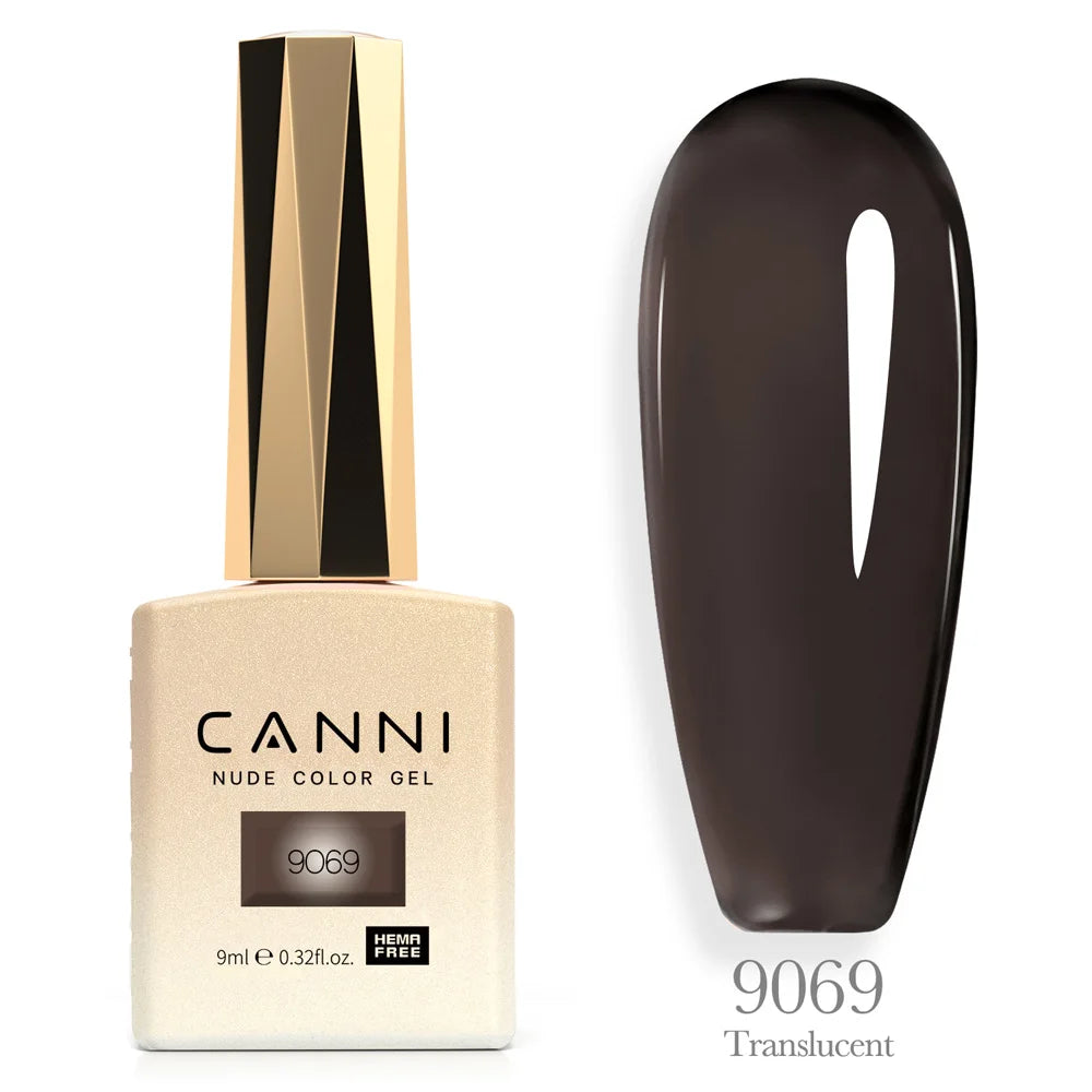 Canni TPO FREE Nail Gel Polish 9ml Jelly Color Transparent Semi Permanent Natural Nude Collection French Nail Gel Lacquer