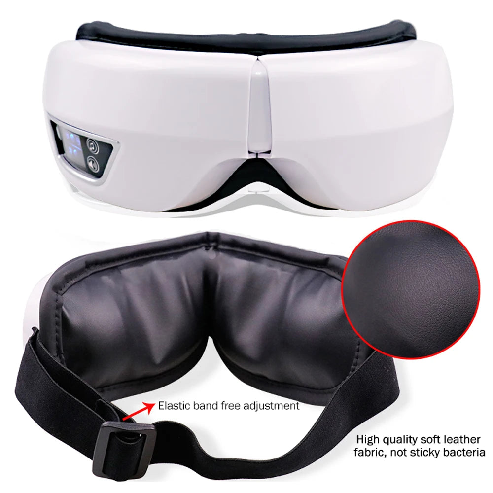 Smart Portable Vibration Eye Massager Airbag Compress Eye Care Tool Bluetooth Music Eye Massage Eye Relax Fatigue Sleepping Mask