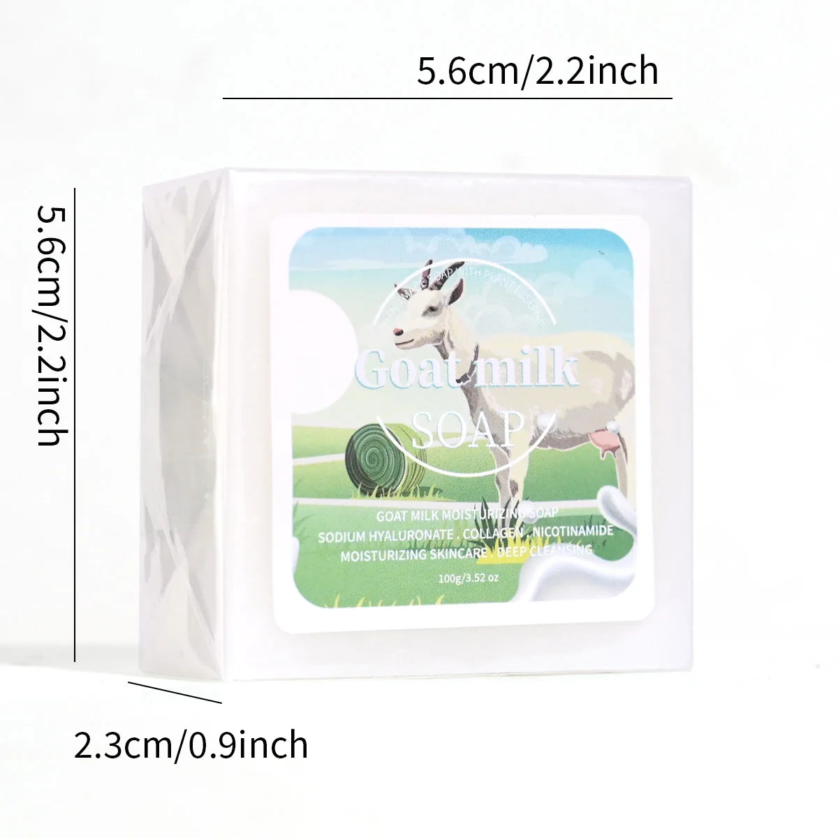 B+Niacinamide Goat Milk Soap Containing Collagen Tightens And Moisturizes The Skin Cleanses Cleanses Bathes Handmade Soap