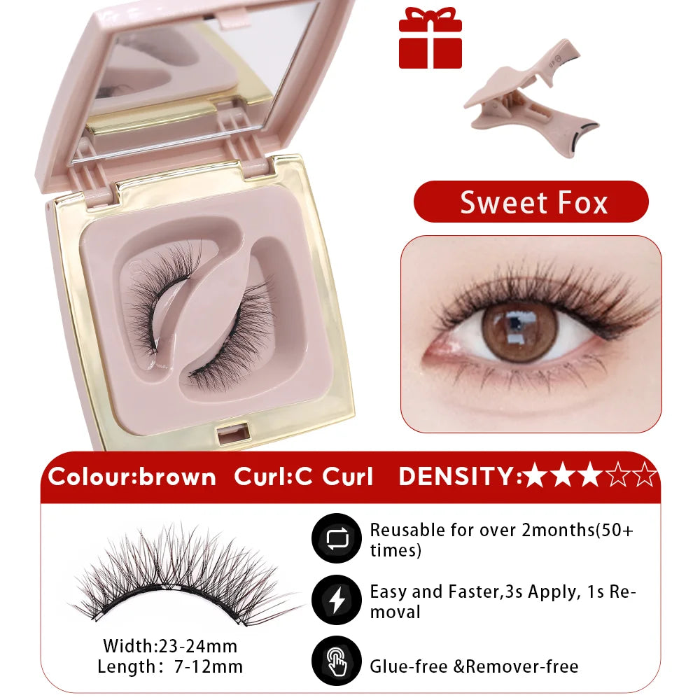 FindLove Soft Magnetic Lashes Rabbit Elf Magnetic Eyelash Extension Reusable Eyelashes Soft Magnetic False Eyelash Natural Lash