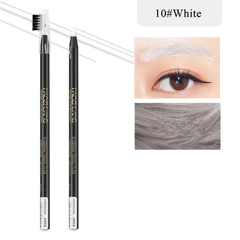 Hard Microblading Eyebrow Pen Natural Wild Brows Eye Brow Definer Enhancers Pencil Waterproof Long Lasting