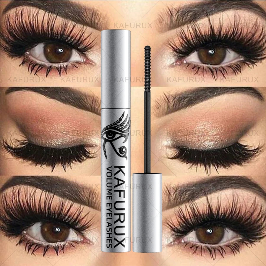 Black Silk Fiber Curling Mascara, Ultra-Fine Brush,Lengthening Volumizing,Waterproof Smudge-proof Eye Makeup Gifts Eye Lash Cosm