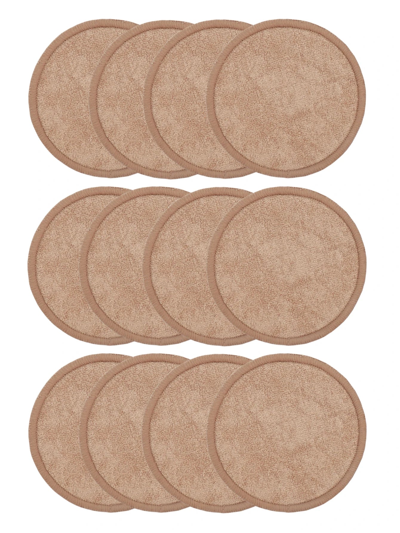 Bamboo Fiber Makeup Remover Pads Are Packed in 6/12/24 Pieces They Are Made from a Mixture of Fibers Extracted from Natural Bamboo.