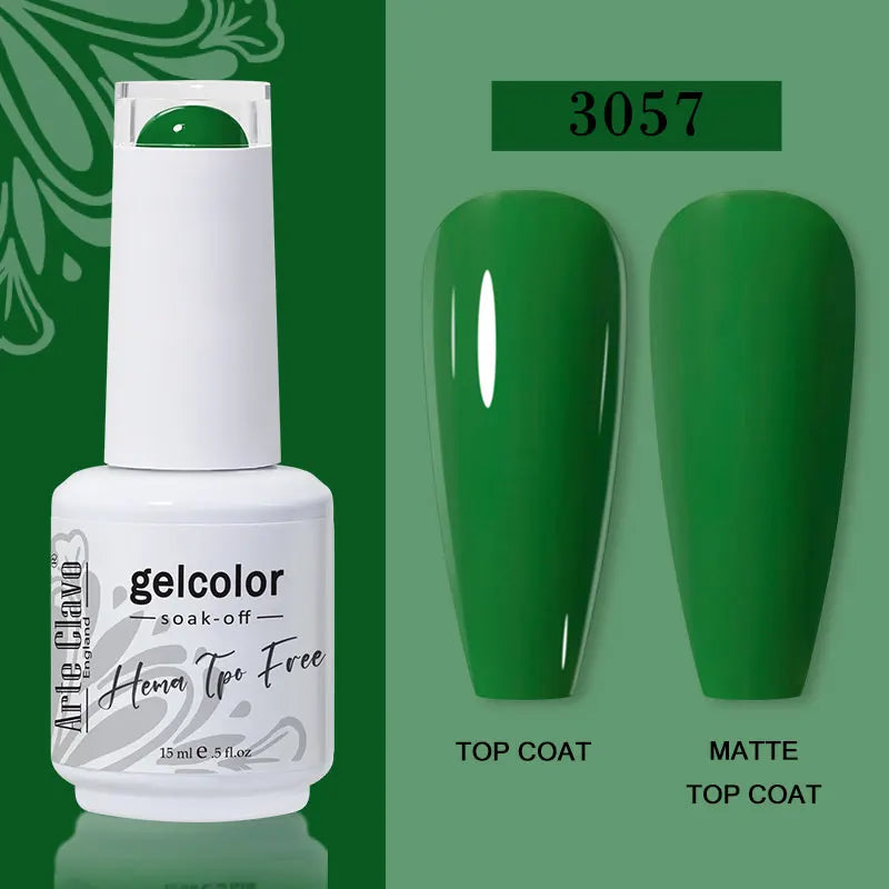Arte Clavo 116Colors Gel Nail Polish 15ml Colorful Gel Semi Permanent Soak Off UV Gel Nail Art DIY Design Varnishe Nail Supplies