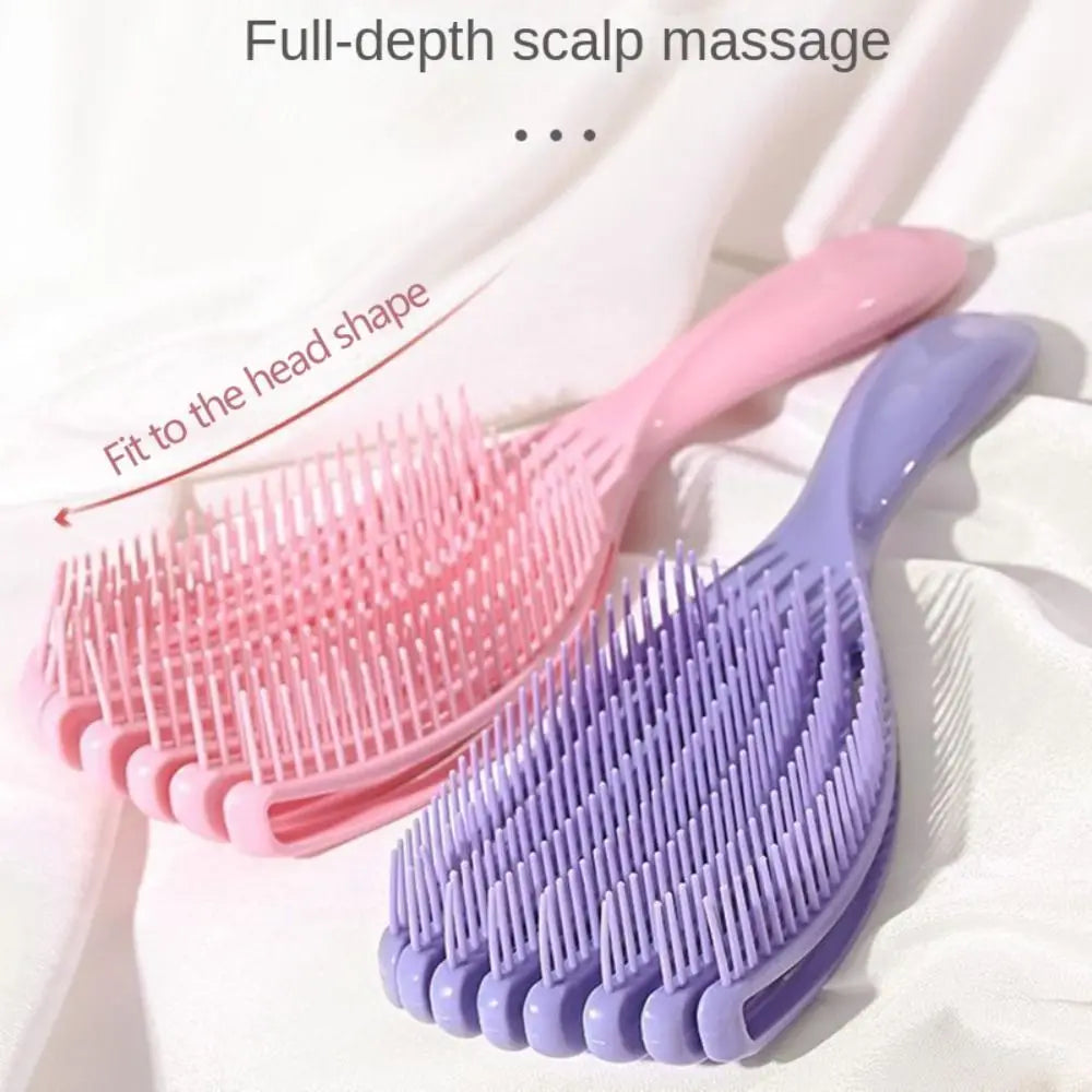 Durable Hollow Hollowing Out Hair Brush Anti-static Hair Fluffy Scalp Massage Comb Portable Multifunctional Hair Styling Tool