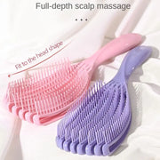 Durable Hollow Hollowing Out Hair Brush Anti-static Hair Fluffy Scalp Massage Comb Portable Multifunctional Hair Styling Tool