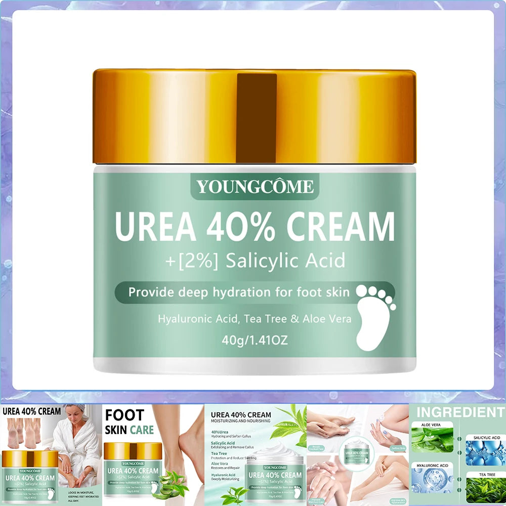 Urea 40% Foot Cream Dry Cracked Feet Heel Gentle Exfoliation Softening Skin Ultra-Hydrating Hand Foot Care Cream Stick Protuct
