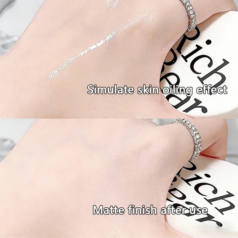 White Face Loose Powder Waterproof Oil Control Matte Natural White Transparent Setting Loose Powder Korean Makeup Brighten Face