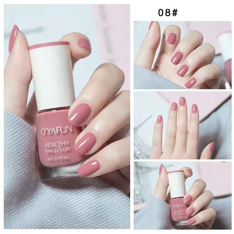 Matte Waterproof No-bake Nail Polish Nail Art Tearable Quick Dry Normal Without Lamp Nail Polish Glitter Sequins UV Varnish