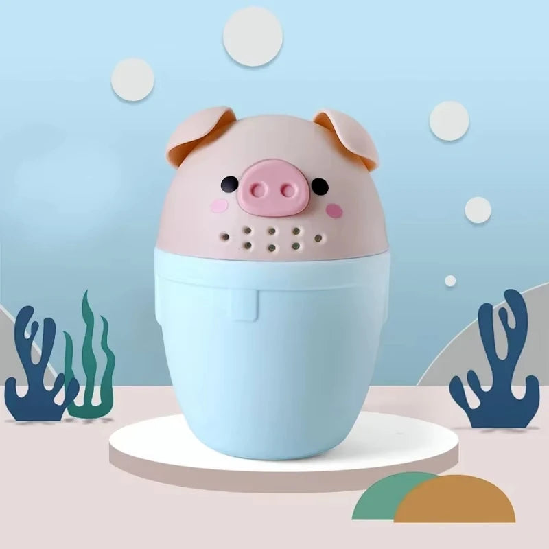 Children's Shampoo Cup, Cute Cartoon Baby Shampoo Shark Cup Bailer, Newborn Baby Toddler Bath Shampoo Shower Scoop, 6.3inch/16cm