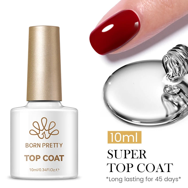 BORN PRETTY 10ml Blood Red Jelly Transparent Gel Nail Polish Wine Red Winter Color Semi Permanent Soak Off UV LED Varnish